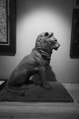 Lion, argile,  @aurelienraynaud